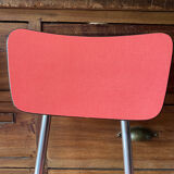Set of 4 vintage red Formica chairs