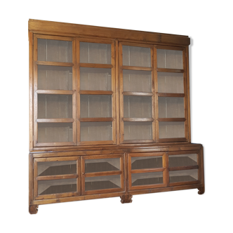 Former walnut pharmacist's furniture 1900