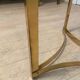 Gold metal coffee table, 1970s
