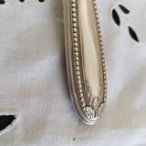 Salad servers in horn and silver metal