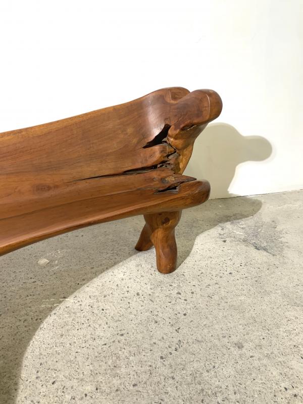 Brutalist bench in olivier