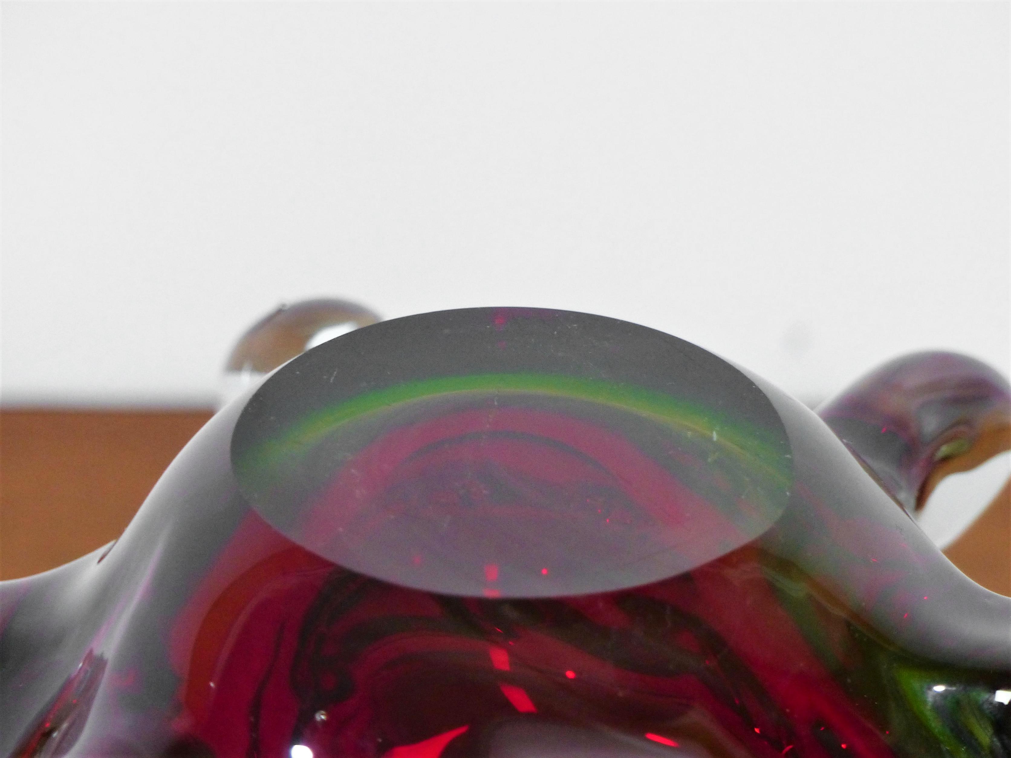 Vintage Murano glass cut
