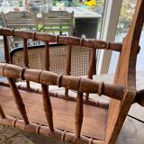 Porte revues en bois clair