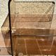 Side table, vintage serving trolley in plexiglass by Michel Dumas for