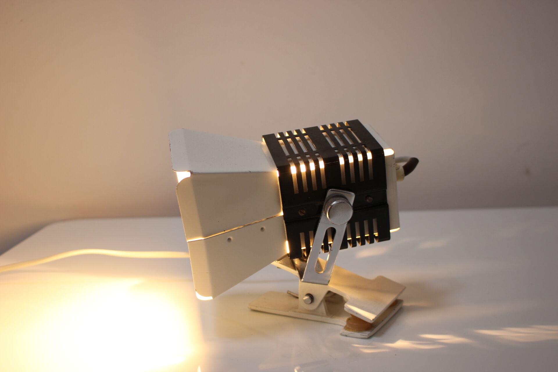 Mid-century lamps with clip by Lidokov, 1970's