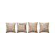 Lot de 4 housses de coussin brodées vintage 55x60 cm