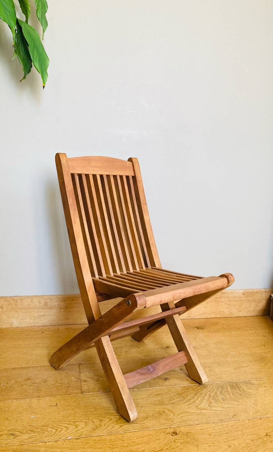 Scandinavian Vintage Folding Garden Chair for Children, Made in Denmark