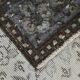 Tapis persan floral vert clair et marron