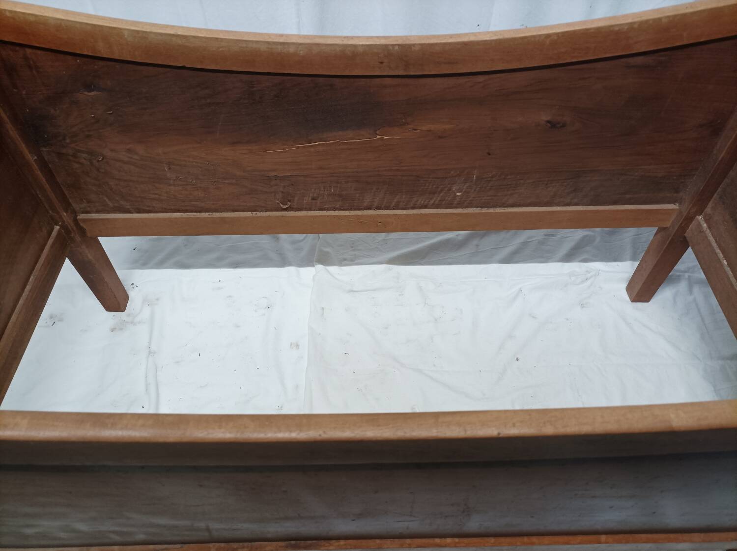 Old wooden children's bed