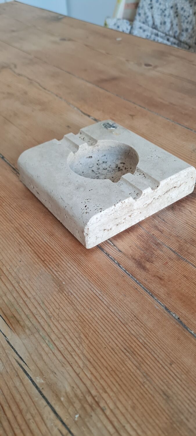 Travertine ashtray