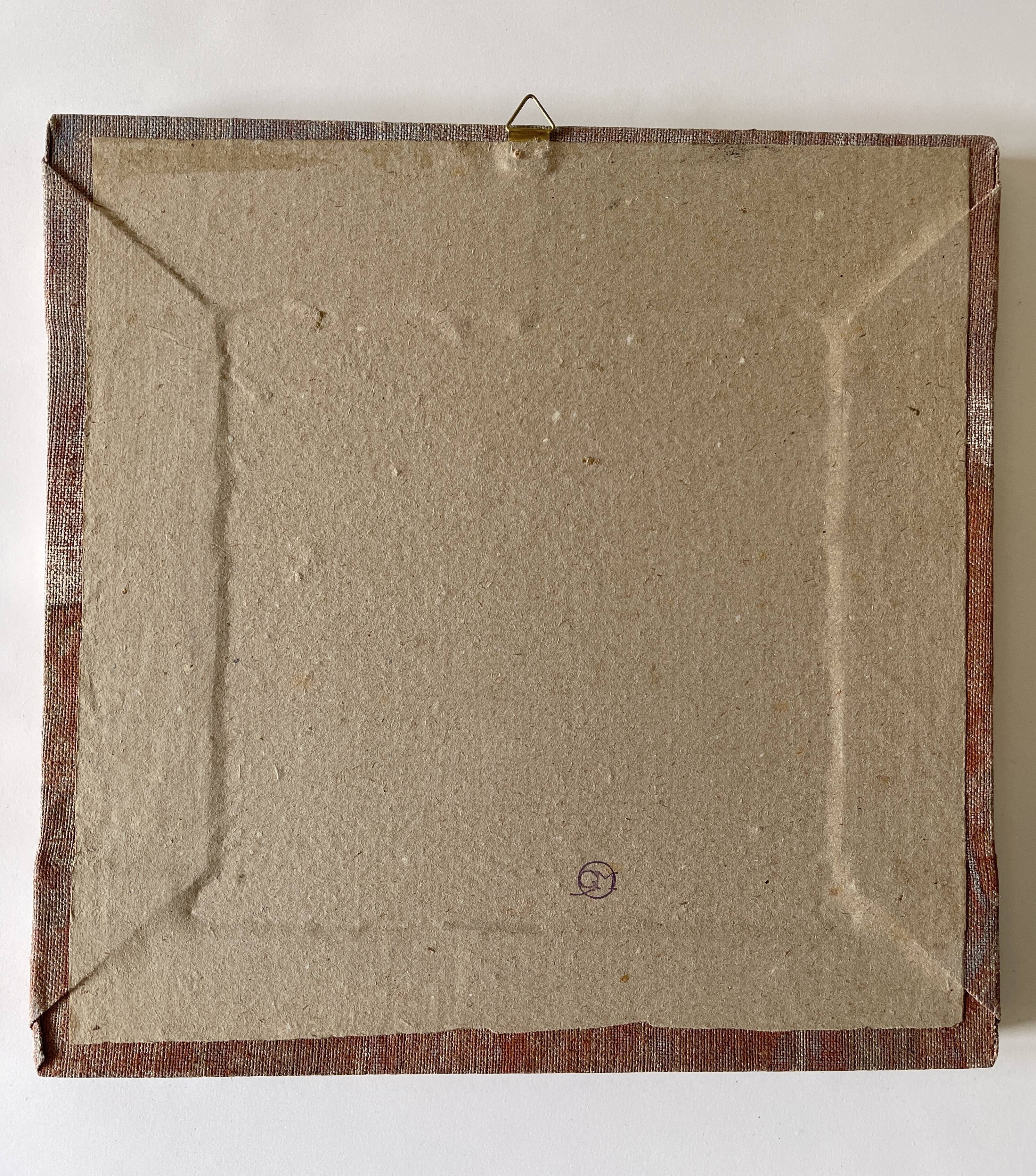 Oil on canvas landscape a l'antique signed gouny et marange