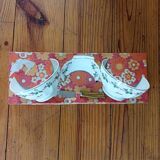 set for breakfast in duo in Limoges porcelain