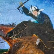 Horse racing table 19th century