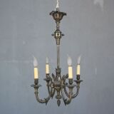 Gloss metal silver style Louis XVI