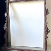 Antique Frame carved wood measurements 49 cm x 39 cm