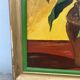 Tableau huile sur toile bouquet tournesol