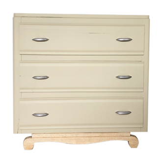 Vintage chest of drawers color artichoke cream