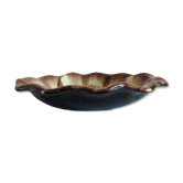 Flat cut in iridescent ceramic, vintage 50/60