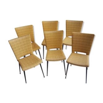 Suite de 6 chaises "vintage 50" par Colette Gueden