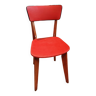Chaise vintage rouge années 50