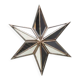 28 cm silver star mirror