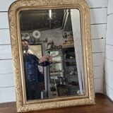 Old Louis Philippe style gilded mirror, 102cm H