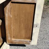 Small Parisian sideboard with one drawer and two doors, white lacquered