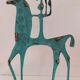 Vintage brass statue etruscan horse Greece