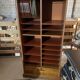 Oak curtain filing cabinet
