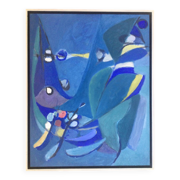 Acrylique sur panneau de georges wicky