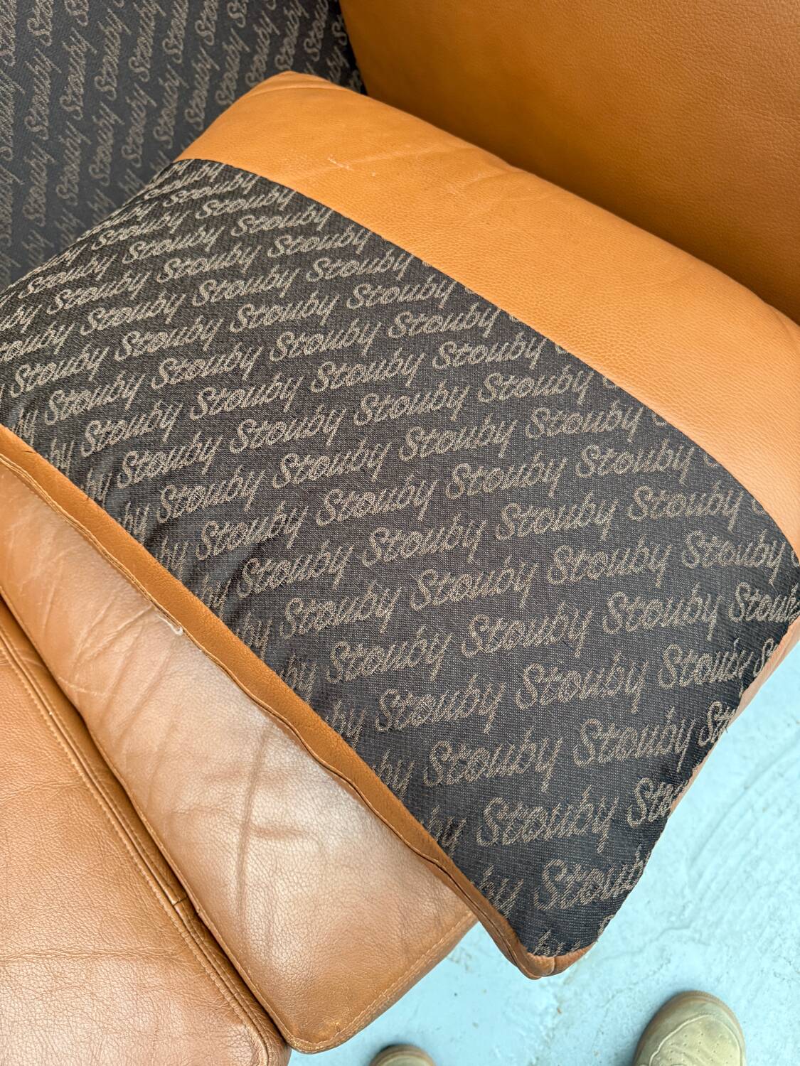 Scandinavian leather sofa