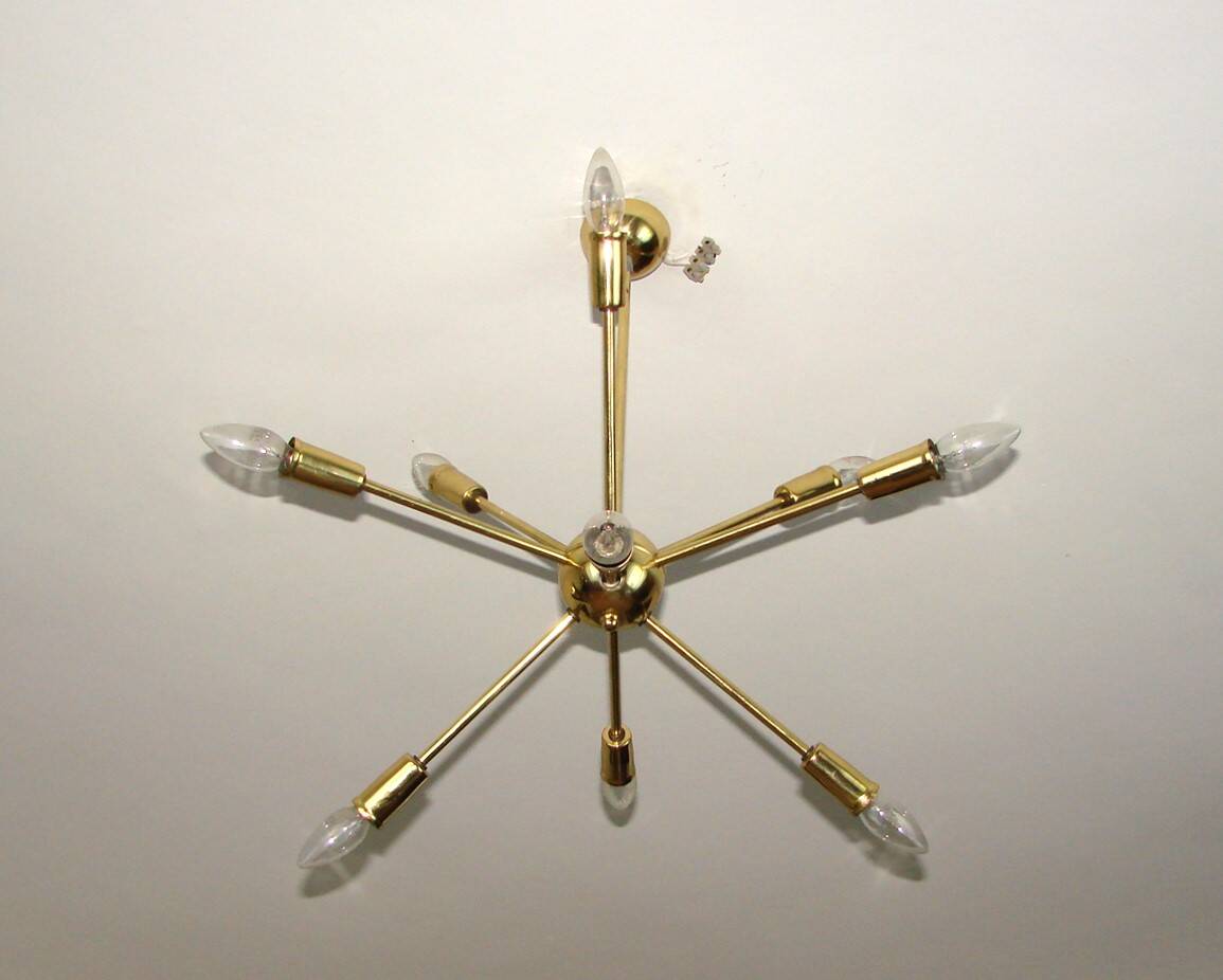Mid century chandelier, 1970s