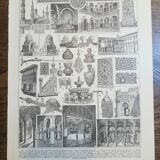 Lithograph on Arabic art from 1928