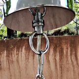 Ball shaped chandelier with hexagonal tassels and transparent pearls Vintage