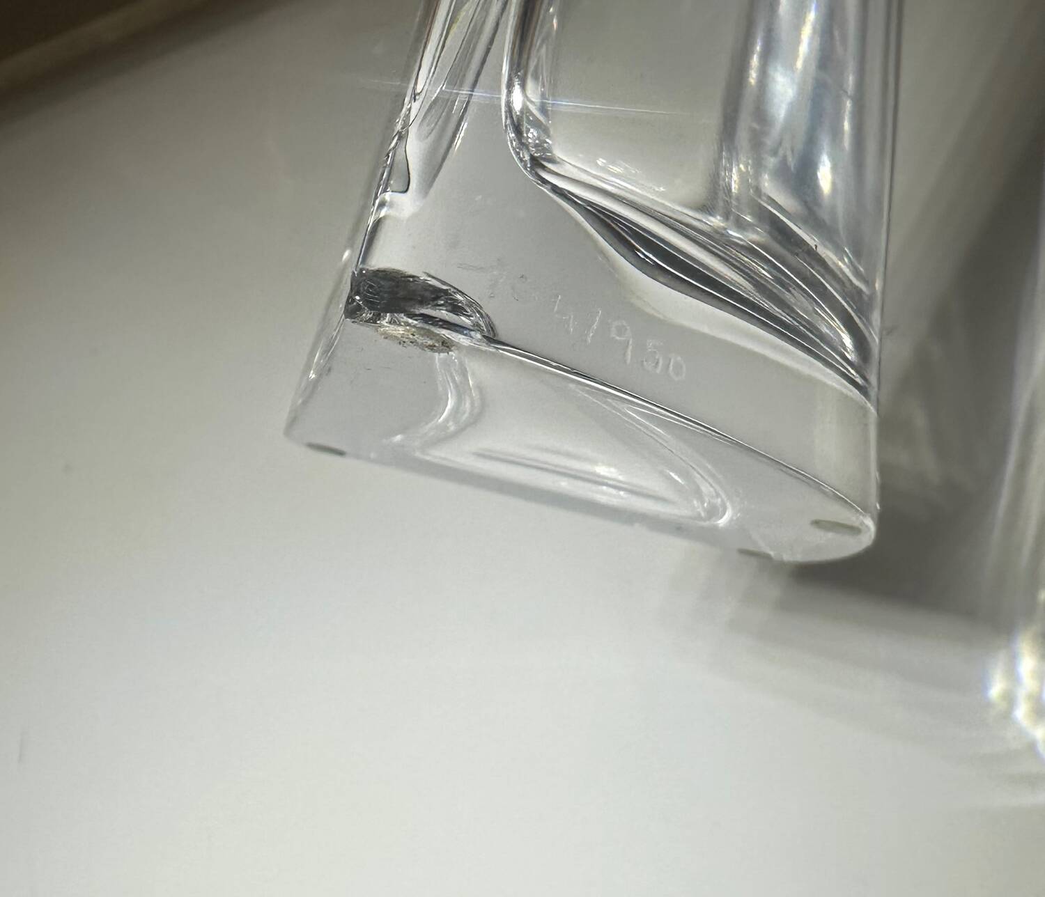 Daum France Crystal Pear Whiskey Decanter Numbered Hilton Mac Connico