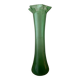 Vintage green tulip vase