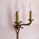 French antique bronze double Empire wall sconce with arrow and swan detail 4317.