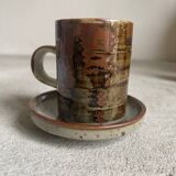 Set of 6 vintage stoneware cups / bowls