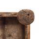 Ancient Indian ritual table of the Bajot type, wood and brass – Rajasthan
