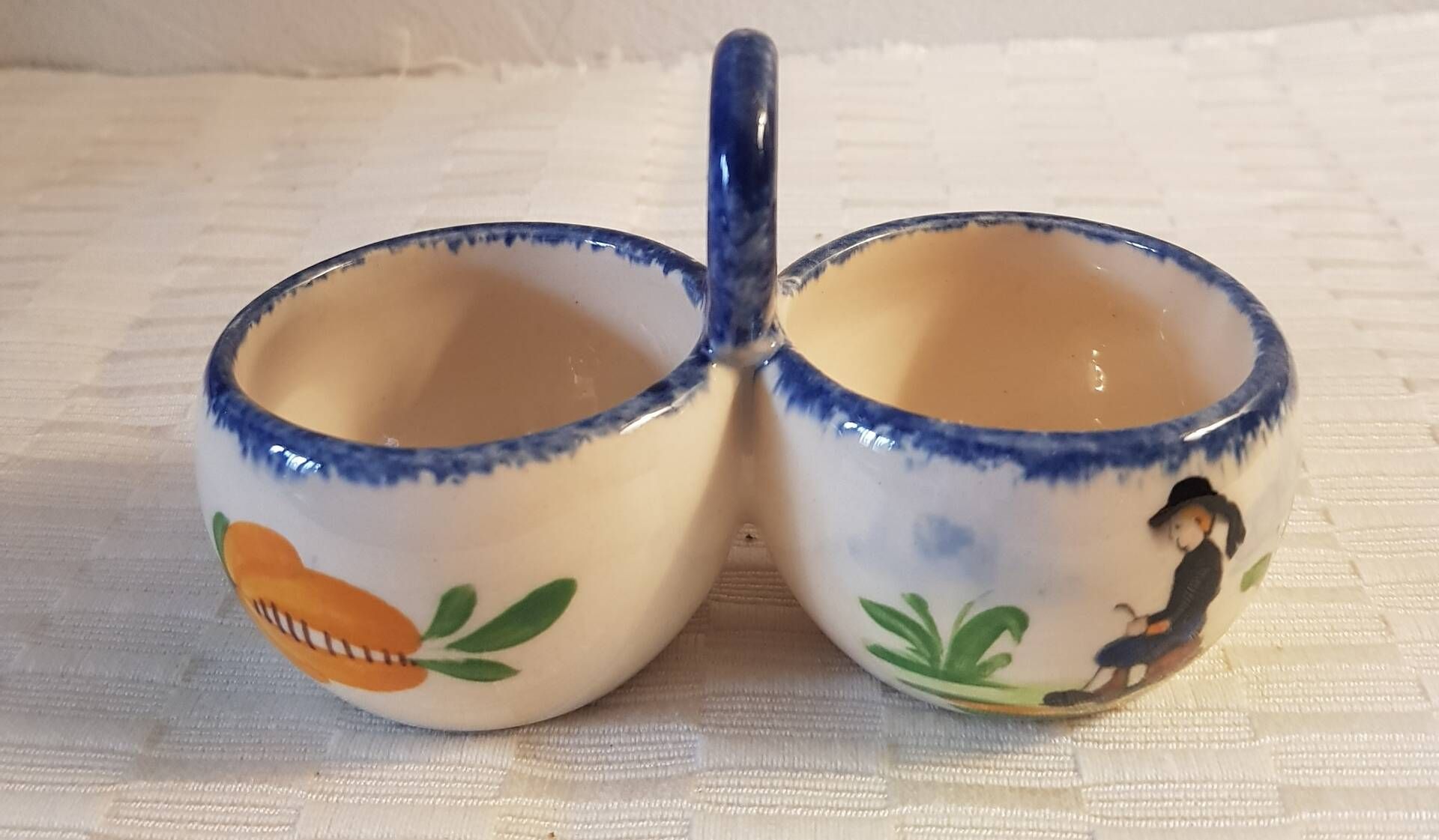 Saleron double in ceramic from Quimper