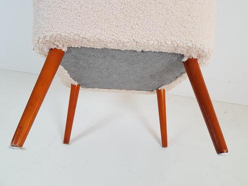 Cocktail chair club chair in teddy fabric