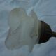 Pair of brass and glass wall lamps, 50s art deco style
