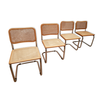 Lot de 4 chaises Cesca Marcel Breuer