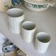 3 white porcelain aluminate pots from Limoges