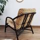 Vintage bamboo and rattan armchair