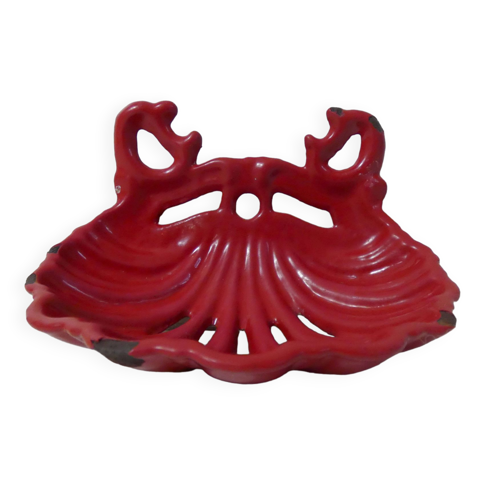 Old cast iron soap dish