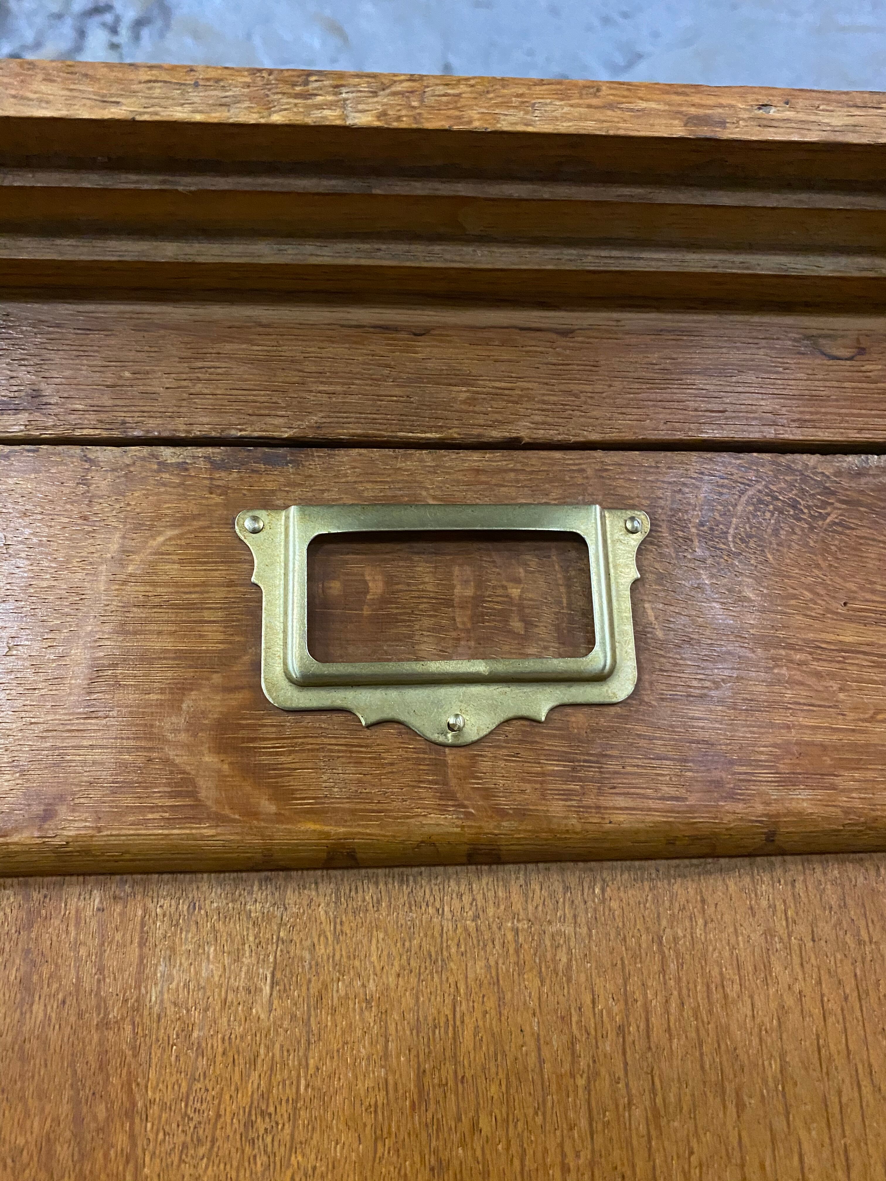 Parisian cabinet vintage solid oak