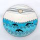 Vintage Italian Raku Ceramic Plate