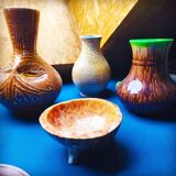 Tripod cup by the potters of Accolay, France, 1950s