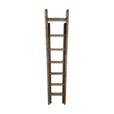 Old sliding wood ladder